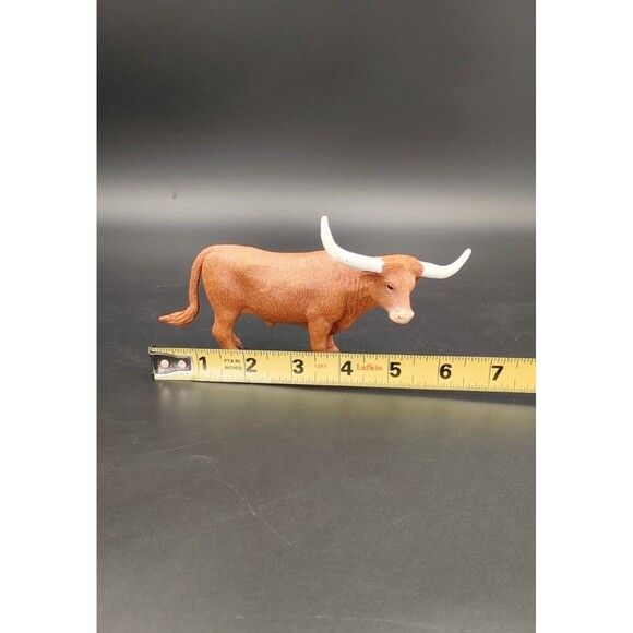 Safari Ltd Texas Longhorn Bull Toy Farm Animal Figure Realistic Vintage 2003 - Picture 10 of 10
